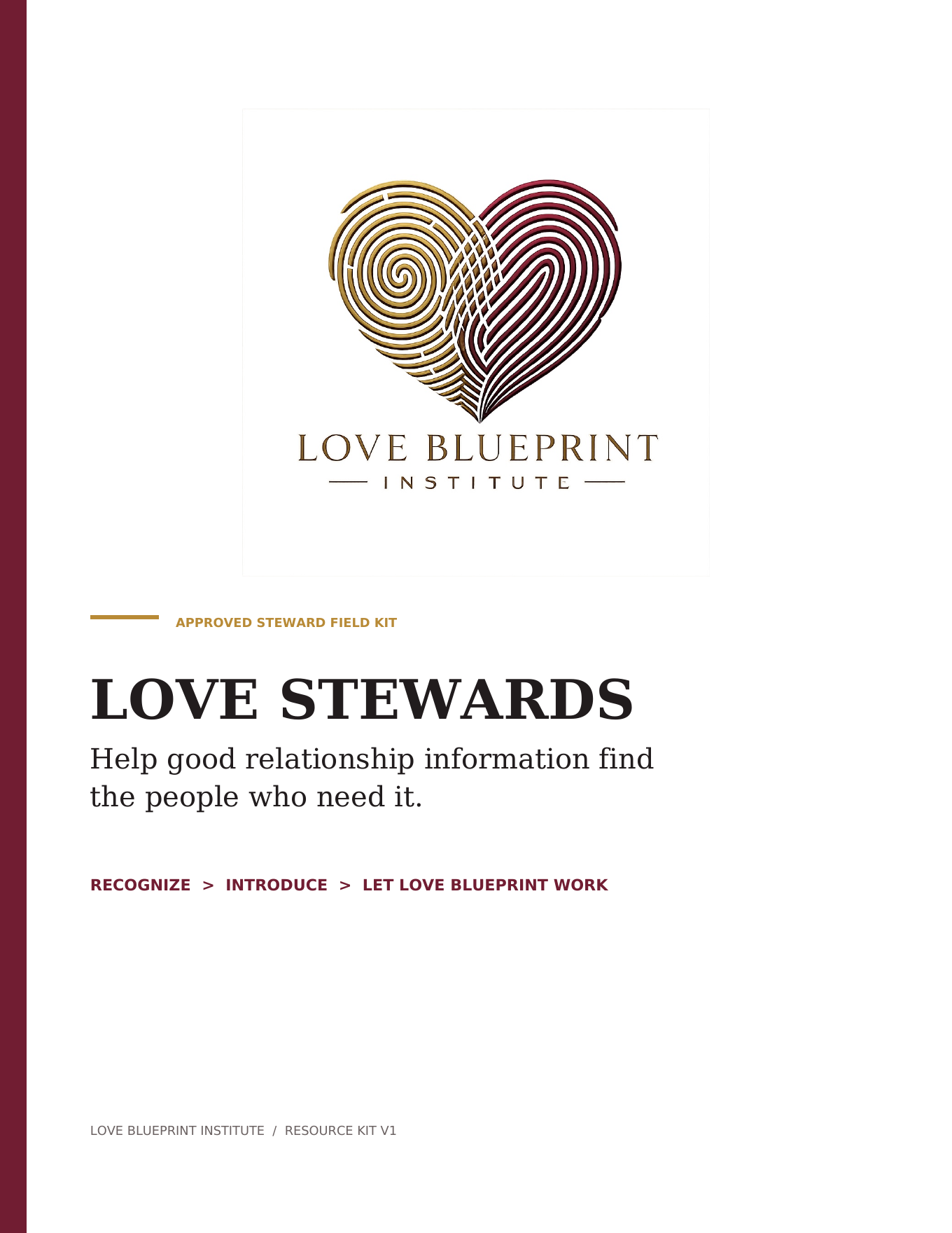 Cover of the Love Stewards Resource Kit V1